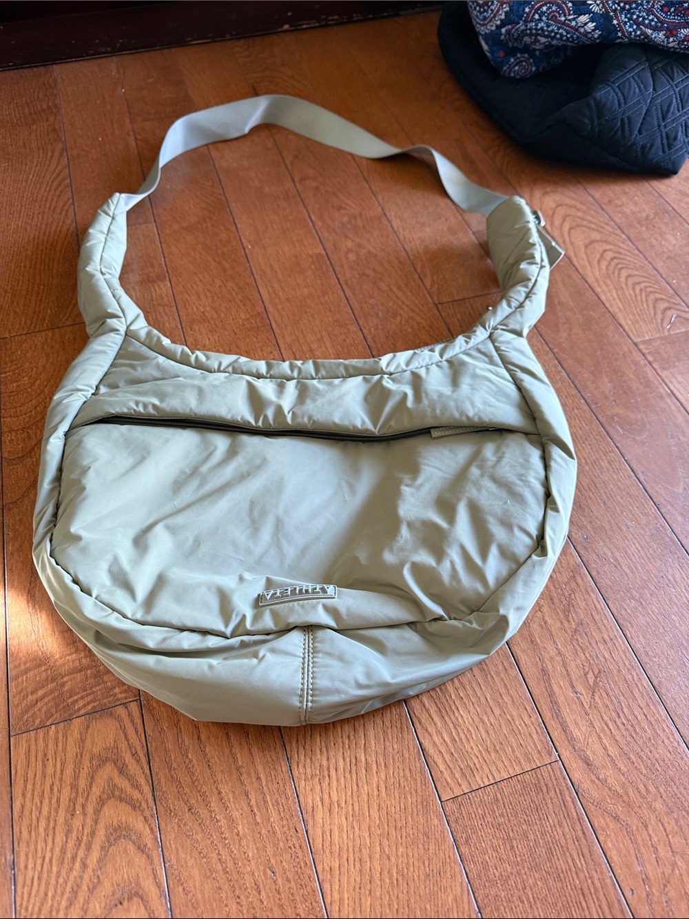 Athleta Quilted Shoulder Bag — Olive
